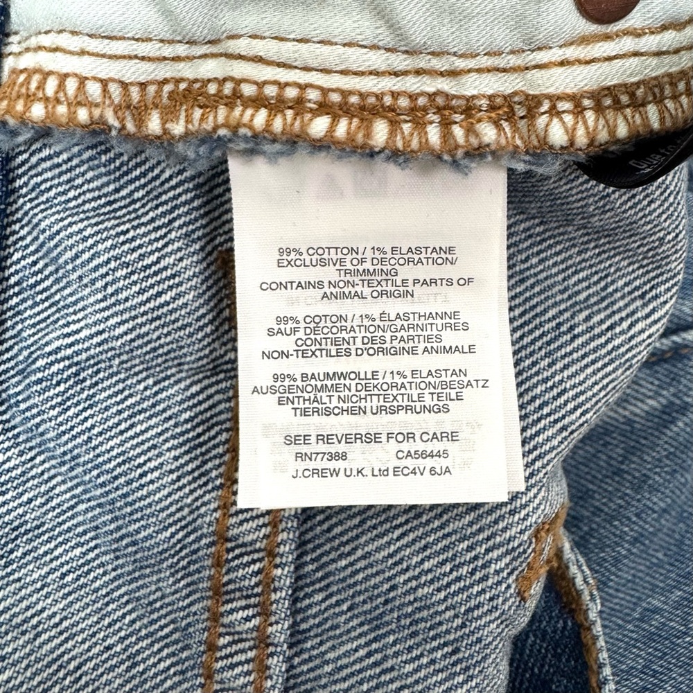 NWT Madewell Classic Straight Jeans Destructed Edition Tyler Wash Size 31 - Picture 13 of 13